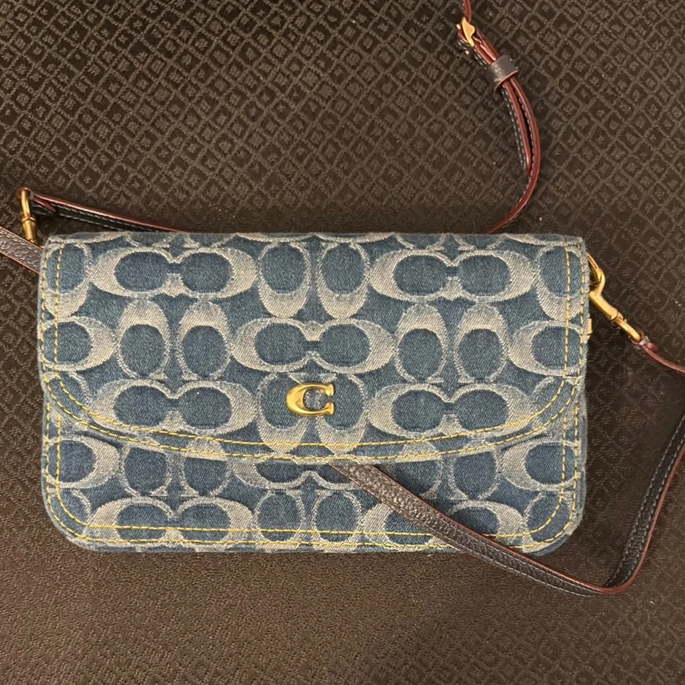 Coach Blue Signature Crossbody Bag - Picture 6 of 9